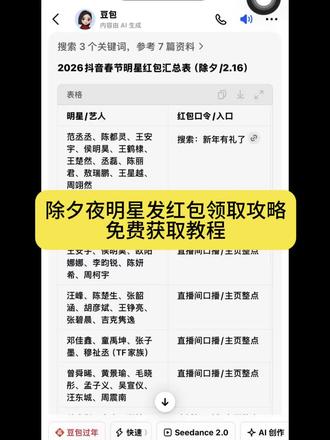 #人类对豆包的开发不足百分之一 除夕夜明星红包领取教程来啦! 抖音明星红包怎么领取 微博明星红包如何领取 什么时候领取微博红包 微博明星红包 明星除夕夜发红包 除夕红包 粉丝领取红包 白鹿除夕红包 赵露思微博红包 王楚然除夕红包 张凌赫除夕红包 范丞丞除夕红包 赵丽颖微博红包 周柯宇微博红包 陈都灵微博红包 王鹤棣微博红包 TF家族微博红包 黄景瑜微博红包 辛云来微博红包 侯明昊微博红包 王安宇微博红包 除夕夜红包攻略 除夕夜怎么领红包 怎么领取红包攻略 除夕夜抢红包 红包攻略 #微博红包 #明星红包 #除夕红包 #春节红包