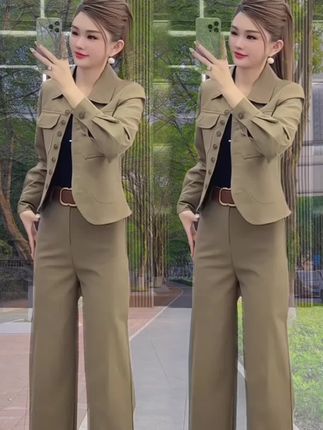 #时尚气质套装 #气质女装 #休闲套装 #简约大气 #毫不费力地打开初秋穿搭