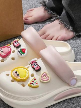#洞洞鞋#女士拖鞋#防滑鞋#凉拖鞋#拖鞋高颜值洞洞鞋女夏季外穿2025新款厚底防滑软底不臭脚亲子拖鞋女款