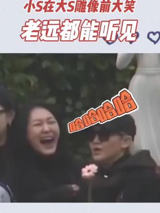 大s雕像揭幕后,小s突然在雕像前放声大笑,笑声老远都能听到#娱乐明星资讯 #大s雕像 #大s纪念雕像