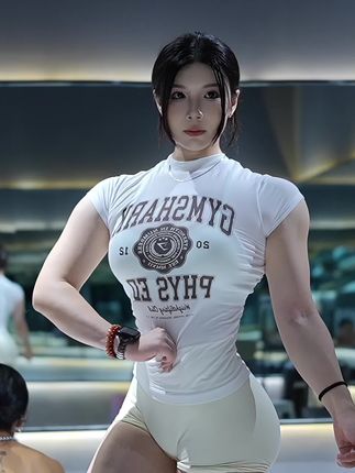 衣服基础 身材就不基础 #健身 #私教一对一 #女性力量 #自然健美 #精神氮泵