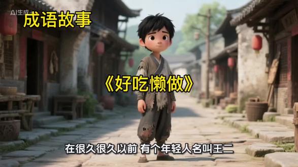 #热门 成语故事《好吃懒做》