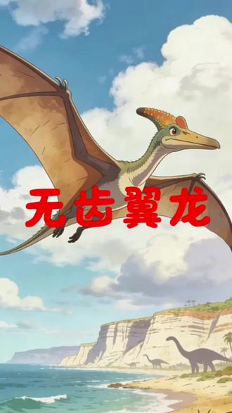 每天认识一只恐龙 今天是无齿翼龙#恐龙