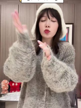 BETTER JOELAY-【星尘灰毛】羊毛针织开衫毛衣舒适百搭洋气LL6253#每日时尚搭配 #羊毛衫#时尚穿搭#时尚百搭穿搭#新款