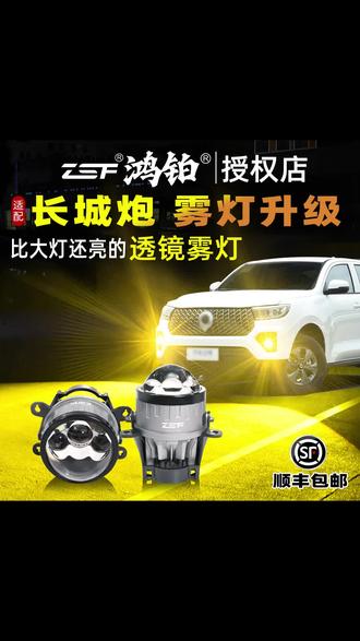 鸿铂长城炮商用版 LED 雾灯 双光透镜黄金眼 雨雾穿透强 无损加装激光炮