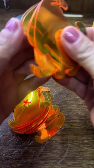 金鱼镭射灯笼制作完整教程