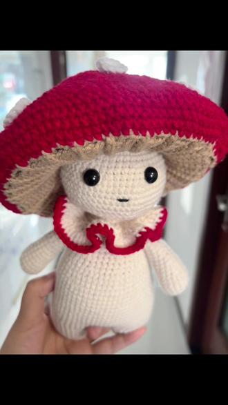 第3集:大大的蘑菇小精灵钩织教程来啦~#手工作品分享 #创作者中心 #创作灵感 #手工 #手工diy