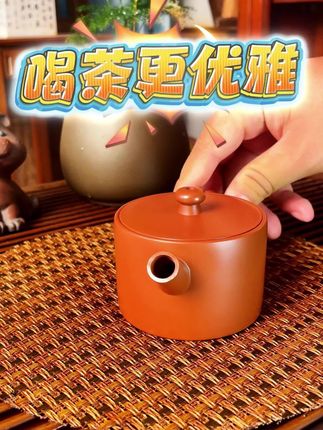 让你更优雅地喝茶 #喝茶 #广西钦州 #坭兴陶 #茶壶茶具