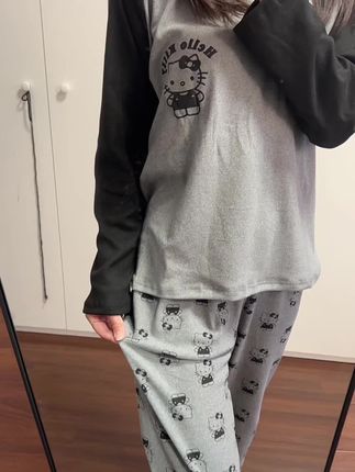 德绒睡衣套装,秋冬新款家居服#睡衣家居服 #秋冬新款 #便宜好物 #德绒睡衣 #显瘦套装