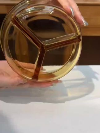 创得新品琥珀大圆三格上班族带饭圆形便当盒冰箱保鲜微波炉加热 #好物推荐 #热门推荐 #爆款