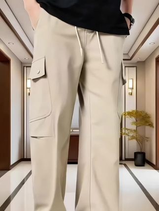 #真维斯工装休闲裤#男士夏季高端薄款冰丝速干宽松直筒垂感潮牌长裤#时尚穿搭#高级感#内容启发搜索@巨量千川