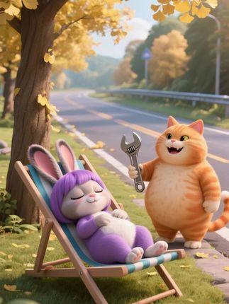 #原创自制动画大赛 #创作者中心 #创作灵感 胖橘和紫兔子的争端