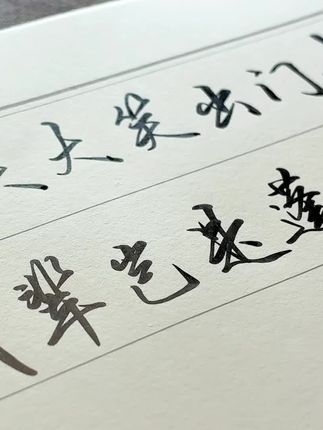 秀丽笔写字真是爽嗨啊#秀丽笔 #行书 #行楷 #练字 #连笔字