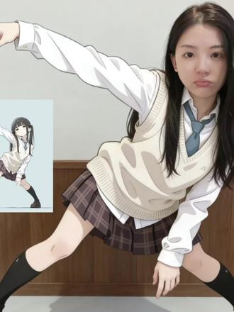 官方的回答了他的废话~#萌妹 #jk #豆包ai #星野新一 星野新一姿势模仿指令教程 #豆包出大片有两把刷子