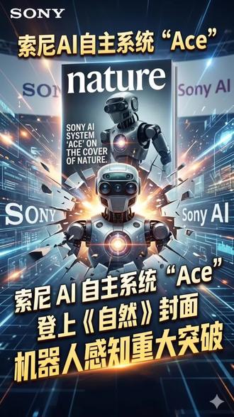 索尼AI自主系统“Ace”登上《自然》封面:机器人感知获重大突破 #索尼 #自然杂志