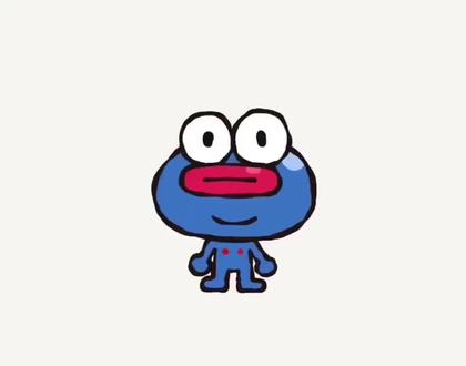 别走,给你变个魔术 #蓝色小人表情包
