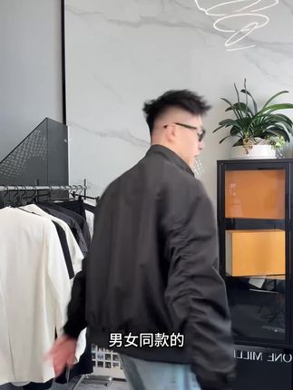 美式秋季教练夹克三防立领休闲纯色复古男款户外工装飞行百搭外套#复古 #百搭外套 #秋款 #时尚 #品质男装