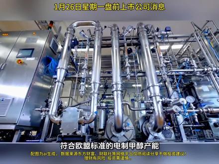 1月26日星期一盘前上市公司消息,配图为ai生成, 数据来源东方财富、财联社等网络平台仅供阅读分享不做投资建议!
理财有风险 投资需谨慎。#A股 #财经 #经融 #上市公司消息。