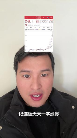 18连板的锋龙股份,太癫狂啦,作妖呀,你见过最长的连板有多少?#锋龙股份 #财经知识 #股票交易