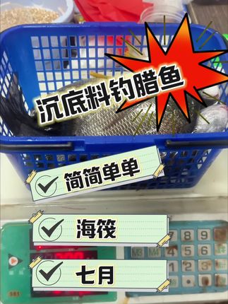 沉底料钓牛屎很简单,适合筏钓新手#牛屎蜡 #黄脚腊 #沉底料