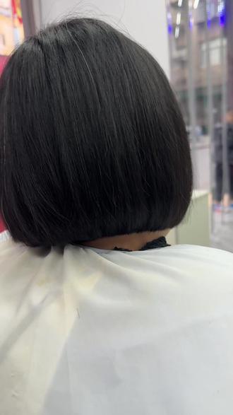 低角度波波头修剪#美业人在路上 #波波头教程#美发技术分享