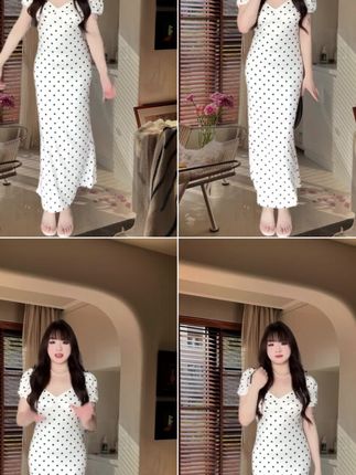 好显身材啊#夏季穿搭 #显高显瘦 #温柔法式长裙 #微胖穿搭 #约会穿搭