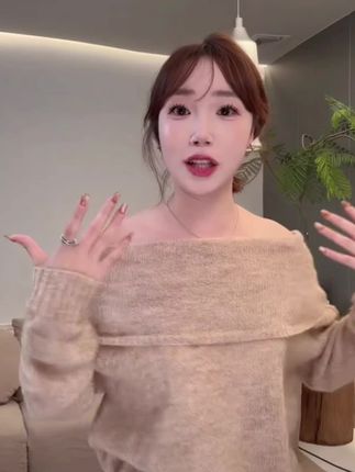 YPP!【玛格丽港湾】长袖慵懒风针织韩版毛针织衫日常休闲百搭长袖