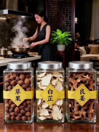 厨房卤炖总差口气?那是没配齐草果、白芷、良姜这组“王炸调味三角”! •草果:专攻牛羊肉的腥膻,还能化解油腻感,让肉香更纯粹突出; •白芷:给卤味添上一丝清甜味,打破单调口感,层次更丰富; •良姜:激发食材本身的鲜味,越炖越入味,越吃越有家常香。 不管是卤猪蹄、炖排骨,还是煮火锅,随便放一颗,立马去腥增香,小白也能做出馆子级的卤炖味! #调味料 #家常炖肉秘诀 #卤味小白进阶 @DOU+小助手