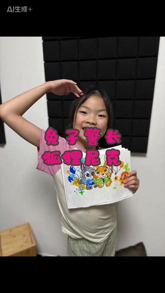 #真实生活分享计划 姐姐的手绘时间!兔子警长和狐狸尼克组队报到~#画画 #亲子#疯狂动物城 #家庭 @DOU+小助手 @抖音创作小助手 @抖音创作灵感