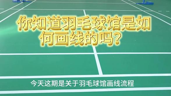 羽毛球场地画线 #羽毛球知识科普 #羽毛球知识 #羽毛球理论知识 #羽毛球meme