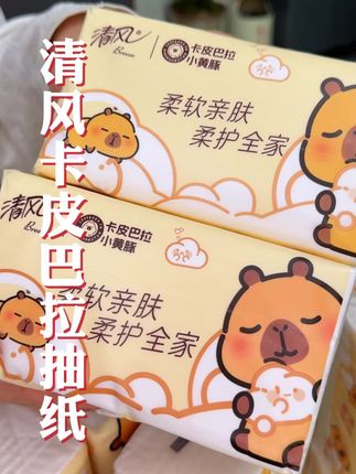 家里用纸注重品质的,清风家卡皮巴拉抽纸真的可以多囤点!原生木浆的好纸,还可以干湿两用,特别划算!#柔软亲肤 #清风 #好用的大包纸巾推荐 #超便宜超划算 #干湿两用