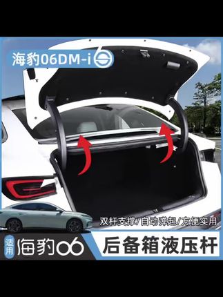 比亚迪海豹06DM-i后备箱液压杆专用尾箱支撑杆自动弹起改装饰配件 #比亚迪改装 #后备箱液压杆 #自动弹起 #专用配件 #海豹06DMi