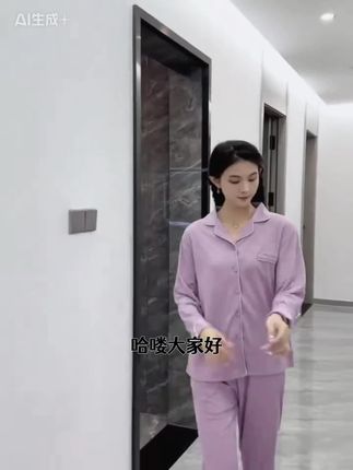 芬腾可安秋季女士睡衣2025秋冬新款纯棉长袖休闲简约春秋季女套装#睡衣家居服 #睡衣穿搭