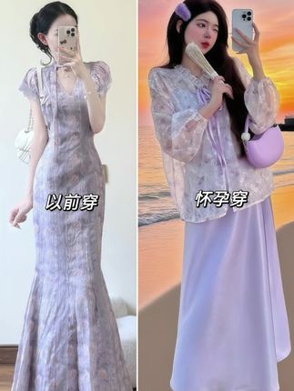 #夏日穿搭 #温柔风穿搭 #气质仙女裙穿搭 #孕期穿搭#适合通勤穿的夏日套装推荐 #出游穿搭