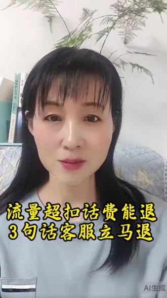 流量超扣话费能退!3句话客服立马退!#流量超扣费能退 #手机实用技巧 #中老年省钱攻略