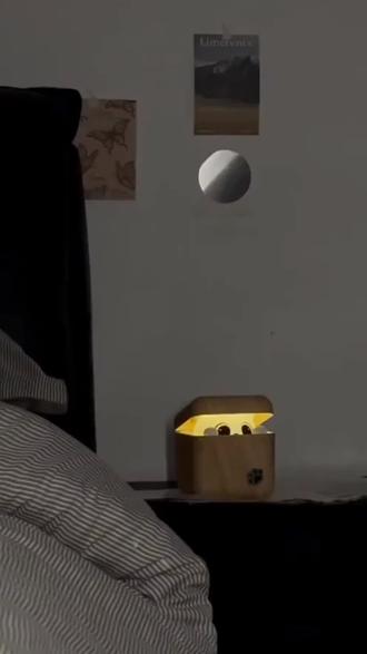 好朋友送的胆小喵小夜灯! #胆小喵 #小夜灯 #玩个很新的东西 #可爱#好物分享