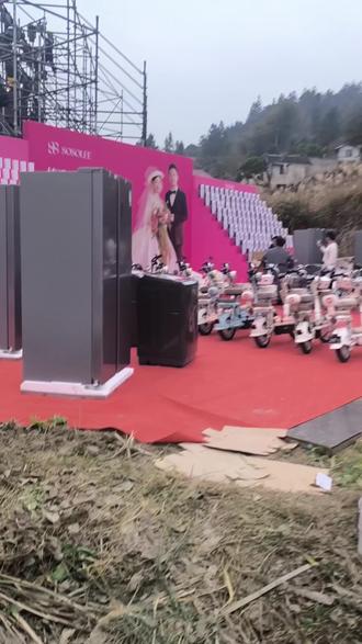 百万粉丝情歌小涛,婚礼布置现场