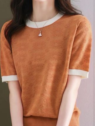 #夏季穿搭 #百搭上衣 #洋气小衫 #谁穿谁漂亮 #针织衫