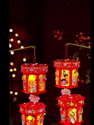 中秋节手工灯笼#中国传统文化 #灯笼 #中秋节手工灯笼