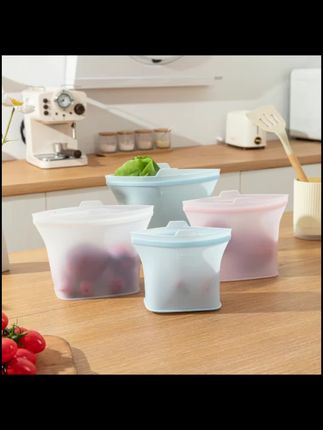 #保鲜袋【三个装】1500ml硅胶食品保鲜袋 厨房多功能密封水果蔬菜硅胶袋#硅胶保鲜袋#密封袋#硅胶袋#好物分享@DOU+小助手 @创作者百亿流量扶持