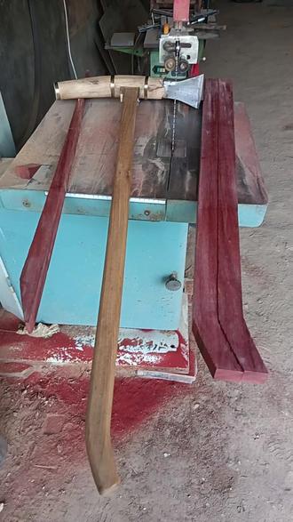 传统的大锛制作!#带你玩木头