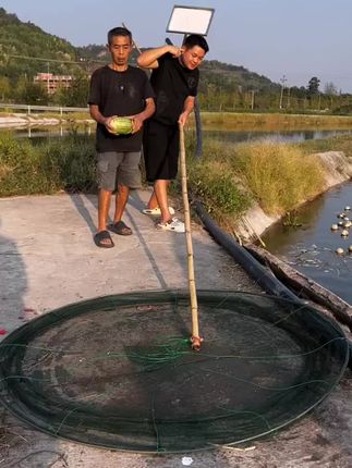 捕鱼笼虾笼鱼网开放式折叠抬网搬网台网渔网龙虾网抓鱼搬筝手抛网 #抬网 #捕鱼笼 #渔网 #鱼笼 #户外捕鱼