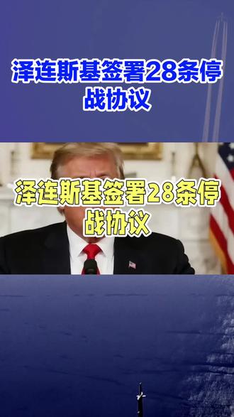 泽连斯基签署28条停战协议