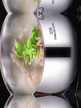 德国316不锈钢汤锅蒸锅煮粥蒸米饭家用加厚电磁炉大容量燃气通用#好用#好物分享#热门#爆款#分享#好物#好物推荐#分享好物#热门