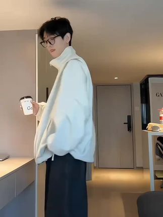 HN潮牌-【现货】立领宽松机能风夹克情侣户外休闲百搭痞帅外套夹克o