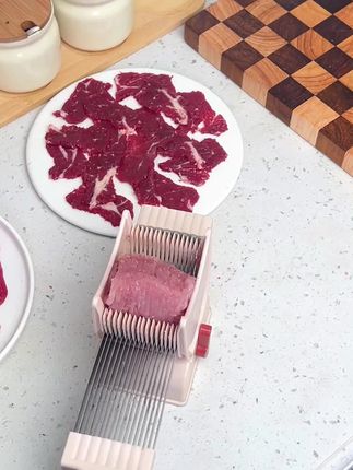 30秒轻松搞定一盘备菜,金小厨切菜切肉器,轻松应对各种切肉需求#烹饪切肉神器#切肉刀 #厨房好物