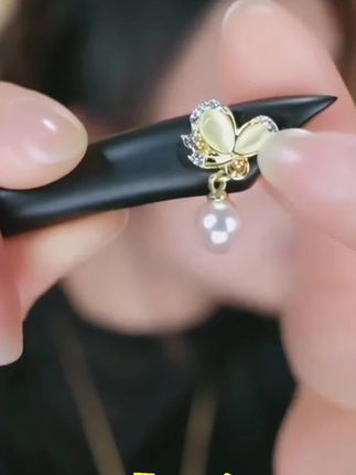 【云舒专属】13厘米黑檀木新中式精致日常百搭盘发簪子短簪蝴蝶#簪子 #短簪蝴蝶 #盘发簪子 #簪子盘发 #短簪