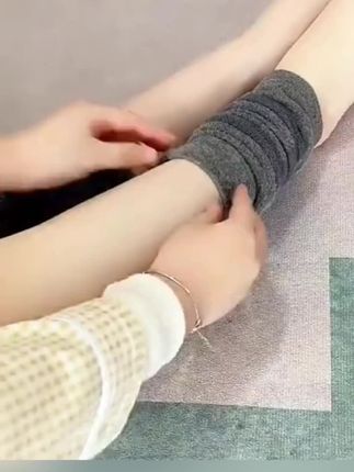 日本备长炭防寒护腿套中老年秋冬加绒护膝盖防寒男女加长防滑无痕#护膝 #护具 #好物推荐🔥 #保暖护膝