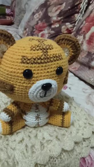 #钩针玩偶 可爱的小老虎