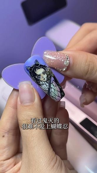 回复 @初夏理我了的评论 鬼灭之刃手绘保姆级教程-大家期待的蝴蝶忍来啦~#蝴蝶忍 #鬼灭之刃 #手绘 #美甲 #同人 @DOU+小助手 @DOU+上热门